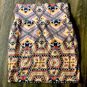 Cute tribal print Mini skirt